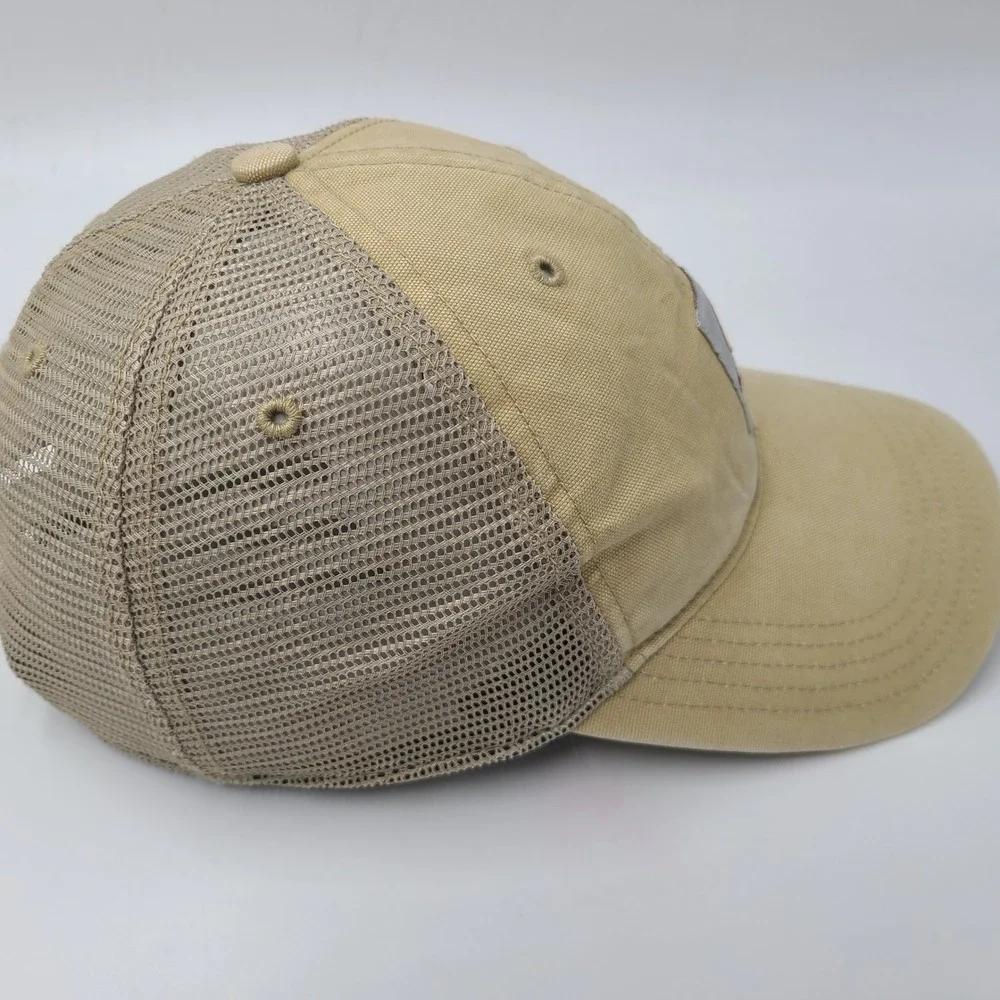 Carhartt‎ Hat Snapback Trucker Mesh Gold Beige Workwear Outdoors Hunt Fish Men